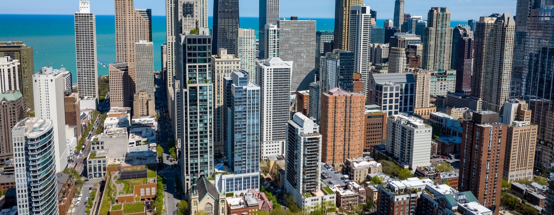 an aerial view of the neighborhood