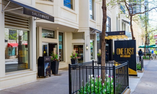 a salon next to One East Delaware