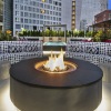 Large fire pit with ample seating